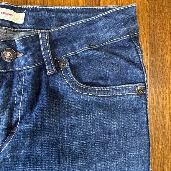 LEVIS 711 Skinny Jeans Girls 10 NWT Blue Denim Levi's Girl Jean NEW - Picture 4 of 9